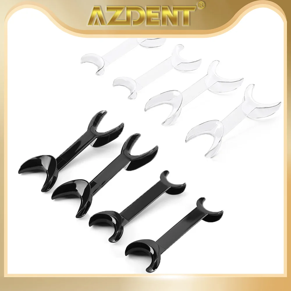 Azdent Dental T-Shape Retractor Mouth Opener Double Head 4Pcs Orthodontic Teeth…