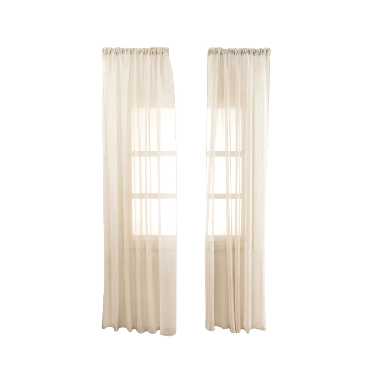 

Sheer Curtains for Bedroom White Window Tulle Voile Linen Dividers Lilac Privacy Fabric Elegant Style