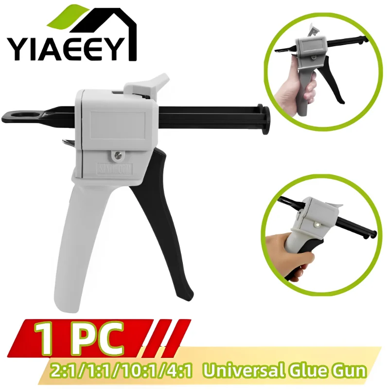 Universal Pistola de Cola 50ml Dois Componente ab Epóxi Selante Cola Gun Aplicador Manual Calafetagem Gun Dispenser 1:1 1:2 10:1
