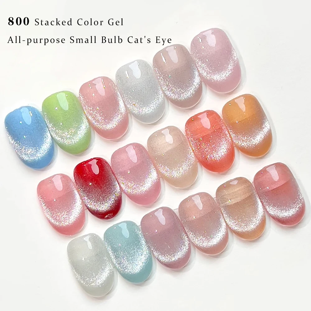 Maychao Cat Eye Gel Nagellack rosa magnetischer Nagellack mit Magnet holo graphisches Cat Eye Gel für Nail Art Maniküre 5ml einweichen