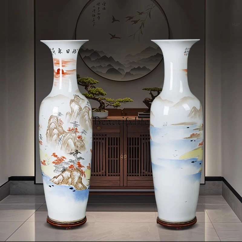 

Hand painted Rising Sun Dongsheng Chinese style home living room hotel company opening ornament
