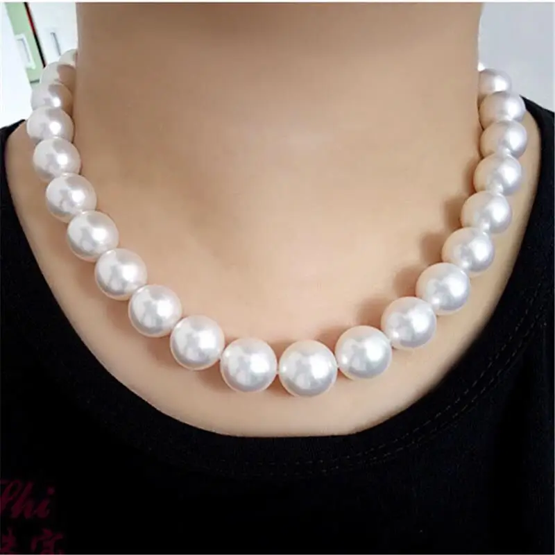 

Perfect Circle Extremely Strong Light 9~10 ~ 11mm Pink Genuine Freshwater Pearl Necklace to Give Mom Free Box