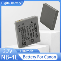 1200mAh NB-4L Battery NB 4L NB4L Camera Li-ion Battery For Canon IXUS 40 50 55 60 65 80 100 I20 110 115 120 130 IS 117 220 230