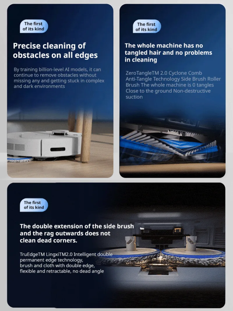 مكنسة كهربائية منزلية صغيرة أوتوماتيكية ذكية مكانس كهربائية للكنس USB شحن رقيقة جدا 3 in1 آلة تنظيف كسول لاسلكية