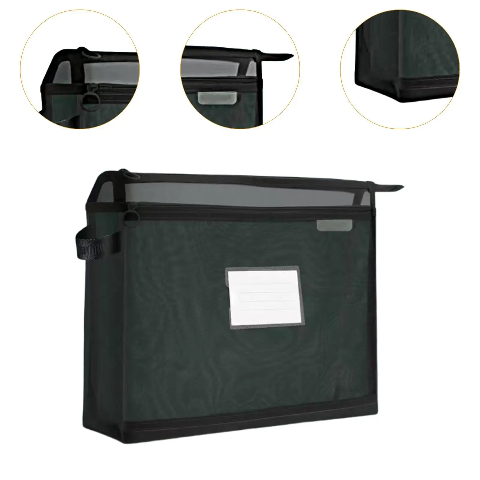 File Organizer Handbag Receipt Paper Holder for Office Photos Business Card