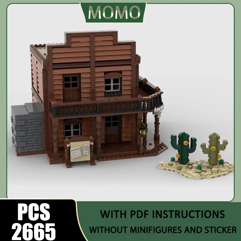 

Sheriff House Model Moc Building Block City Street View Model Technology Brick DIY Assembly Modular Construstion Toy For Gifts
