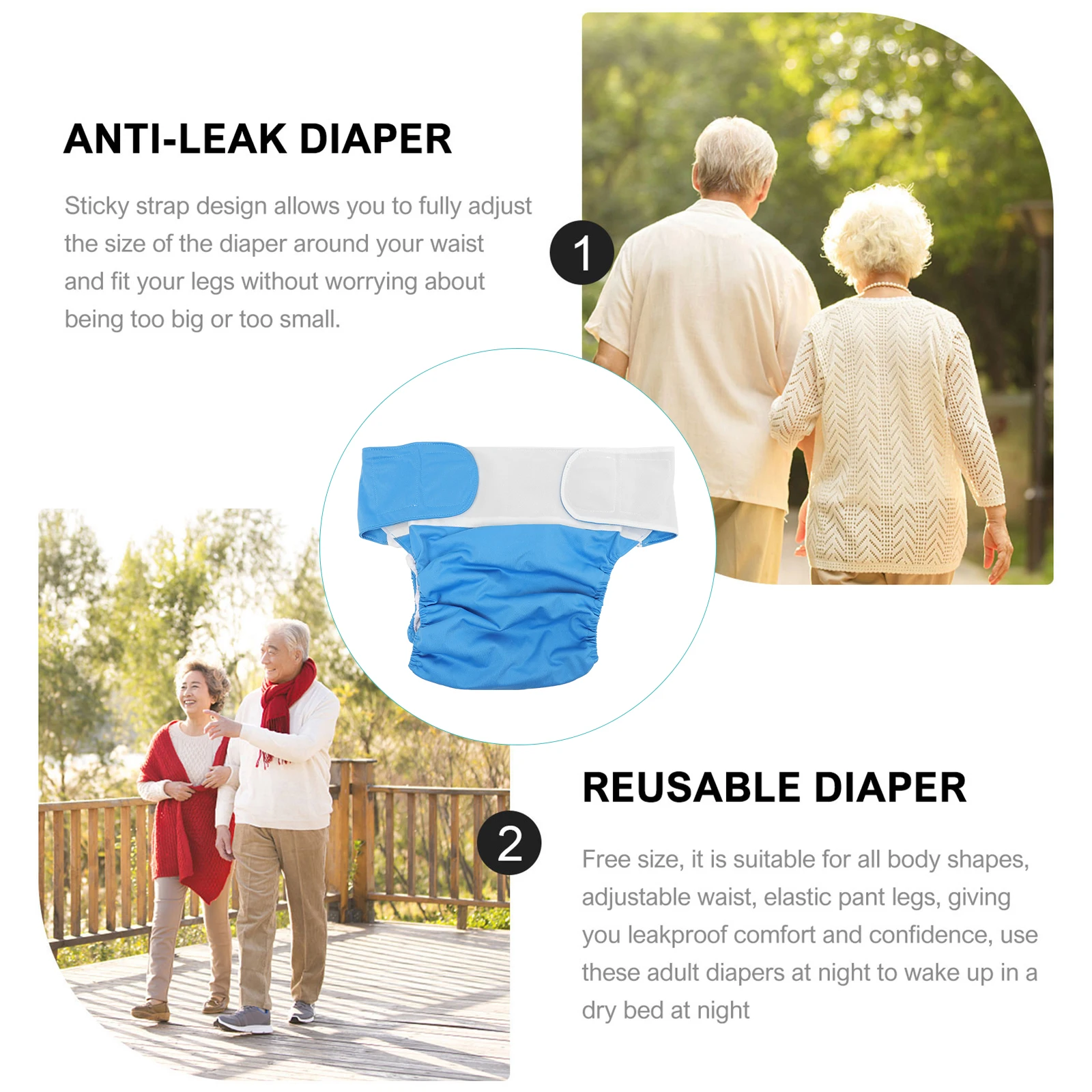 

Leakproof Waterproof Diaper Pul Tarpaulin Washable Incontinence Pants