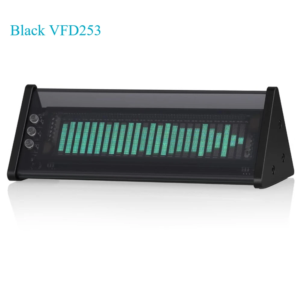VFD253 ساعة الموسيقى الطيف شاشة عرض مستوى الصوت متر محول الصوت ساعة سطح المكتب بلوتوث 5.0