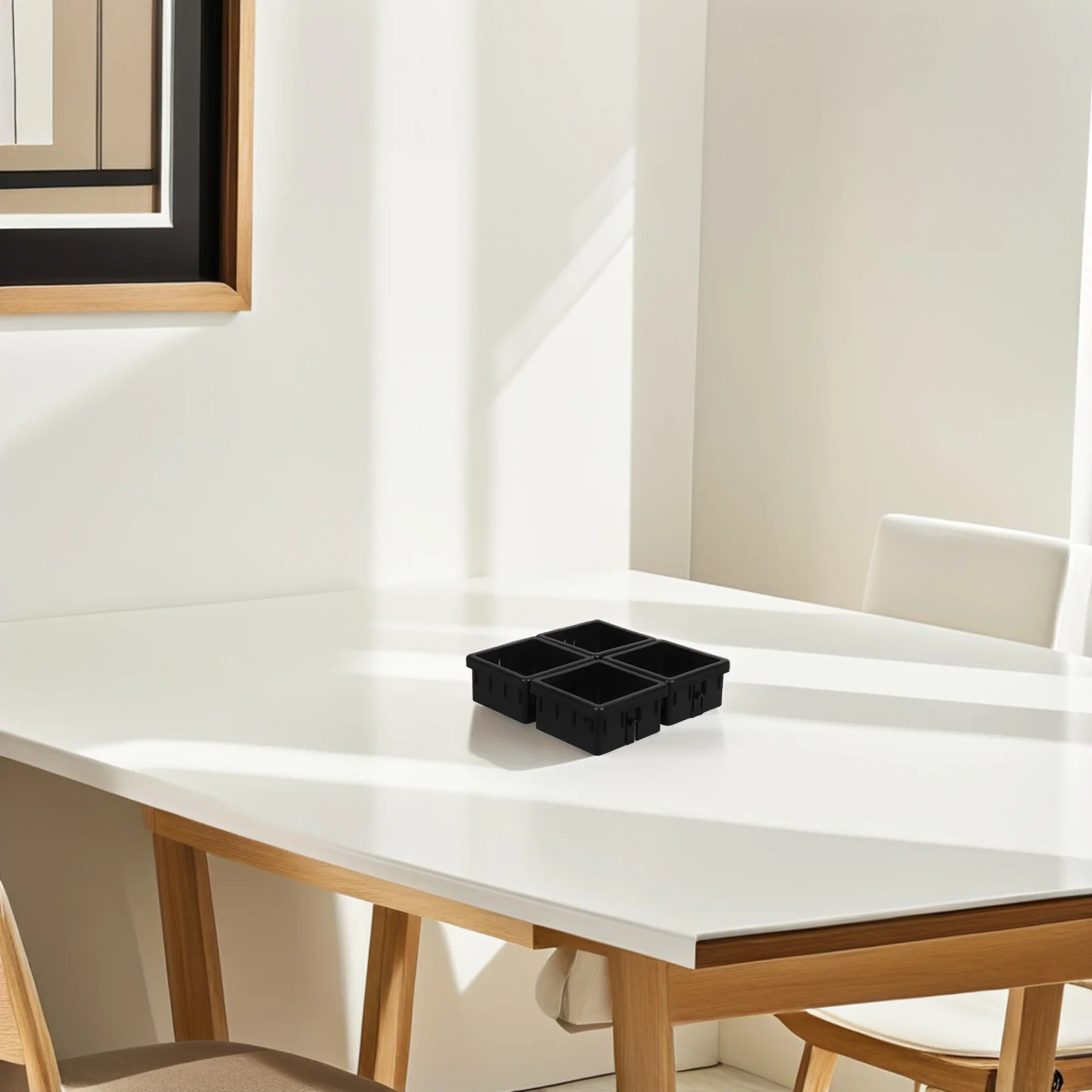 

4 pcs Hollow Square Tube Sleeve Insert For Fitness Equipment Lightweight Durable Pp Pa Material Precision Fit No Wobble Easy