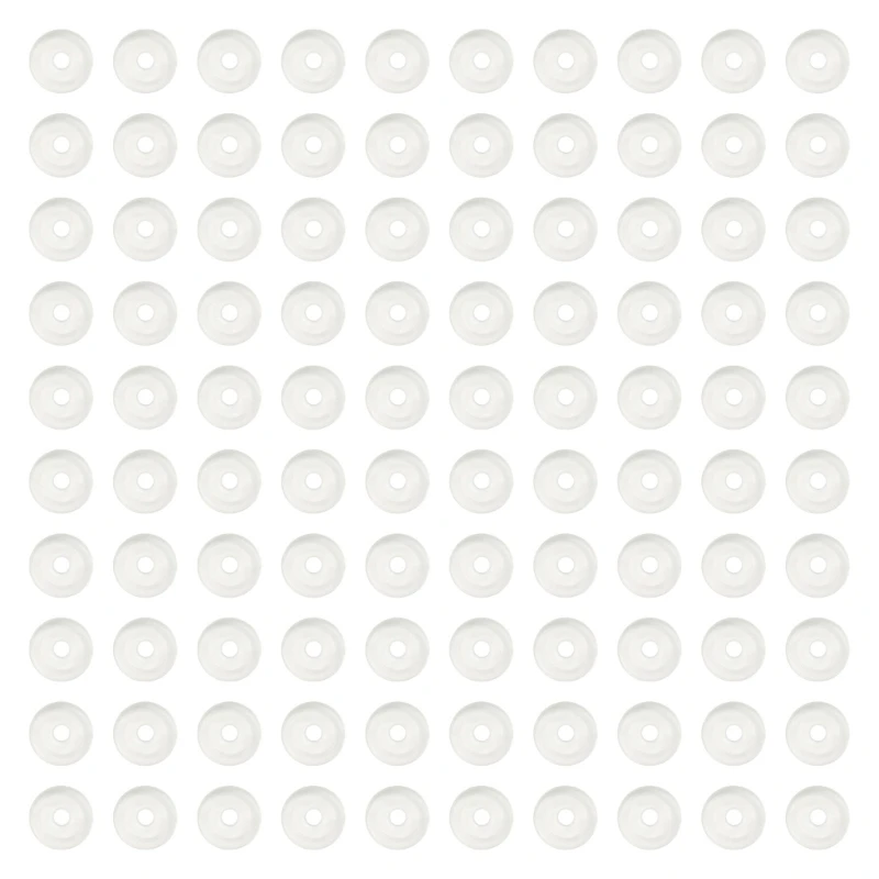 

YUYU Multipacks of 100 Soft Flexible Silicone Earring Pads Clear Clip on Backings In 4 Versatile Shapes Jewelry Accessory
