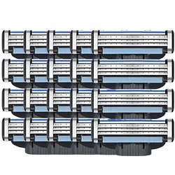 고품질 교체 범용 핸들 3 레이어 블레이드 면도기 헤드 새로운 디자인 3 레이어 듀얼 컬러 남성용 면도기 헤드