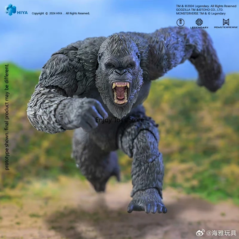 En Stock, figura de acción HIYA de 16CM y 6 pulgadas, exquisita serie básica Godzilla X Kong, el nuevo modelo de Anime Empire Kong