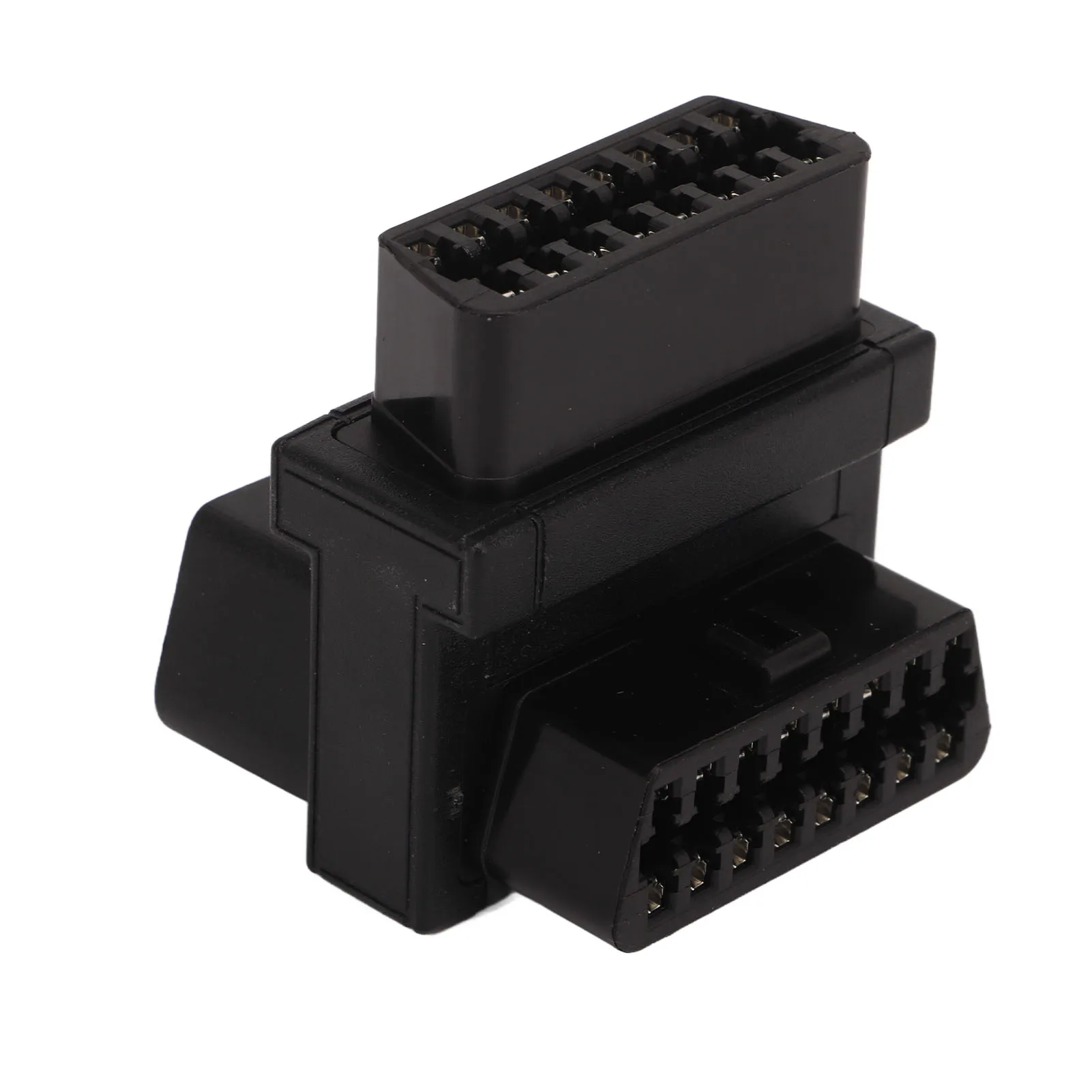 OBD Splitter Adapter 16 Pin OBD2 Adapter ABS 1 to 2 Male to Female OBDII Cable Converter OBD Cable Splitter for Diagnostic Tool