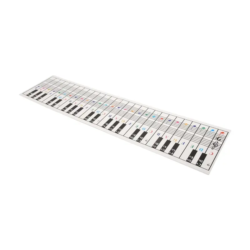 Well Made-61Keys 88 Keys Piano Keyboard Reference Chart Five Line Piano Reference Chart Electronic Piano Fingerings Practice Car