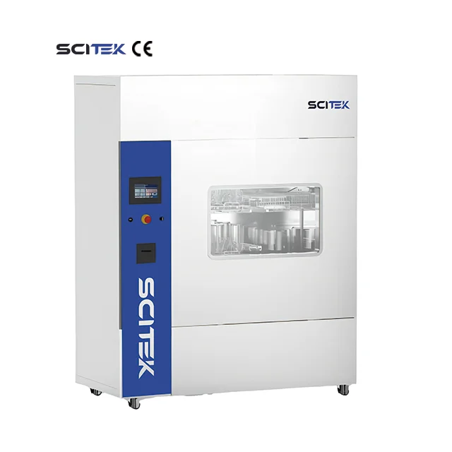 Automatic Lab Glassware Washer Injection Drying Advanced Microcomputer Control System with Full Color LCD Touch Screen