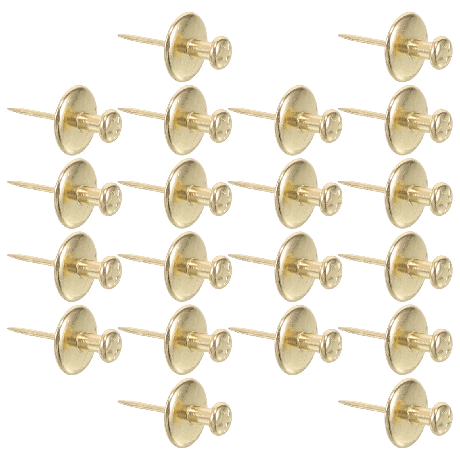 

20pcs Zinc Alloy Tacks Durable Heavy Duty Push Pins for Hanging Wall Decorative Picture Hangers Nail Thumb Tacks Metal