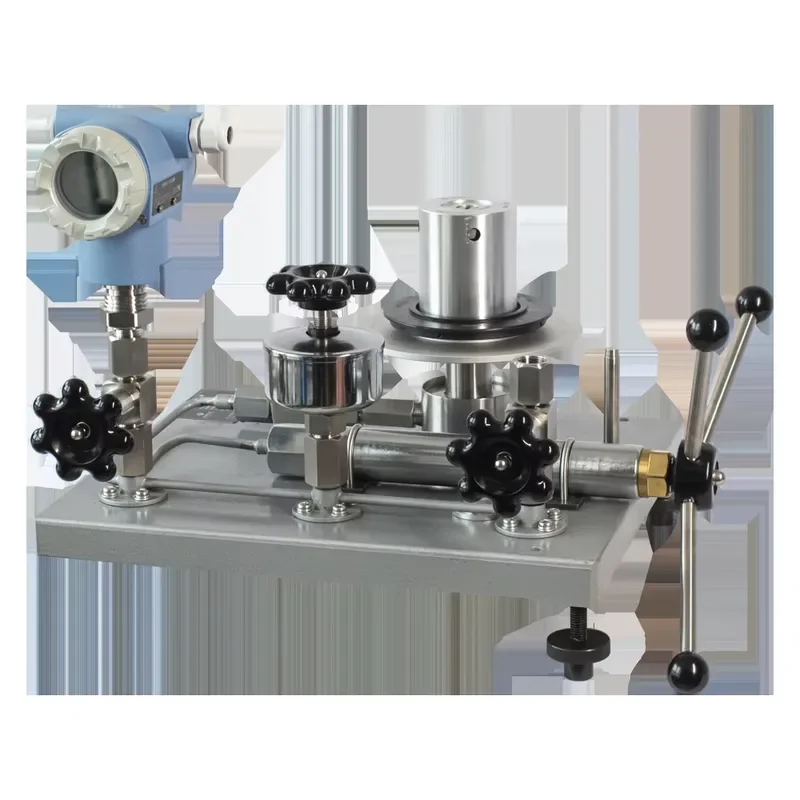 60Bar Pressure Calibrator Double Piston High Pressure 0.04~0.6Mpa Hydraulic Dead Weight Tester
