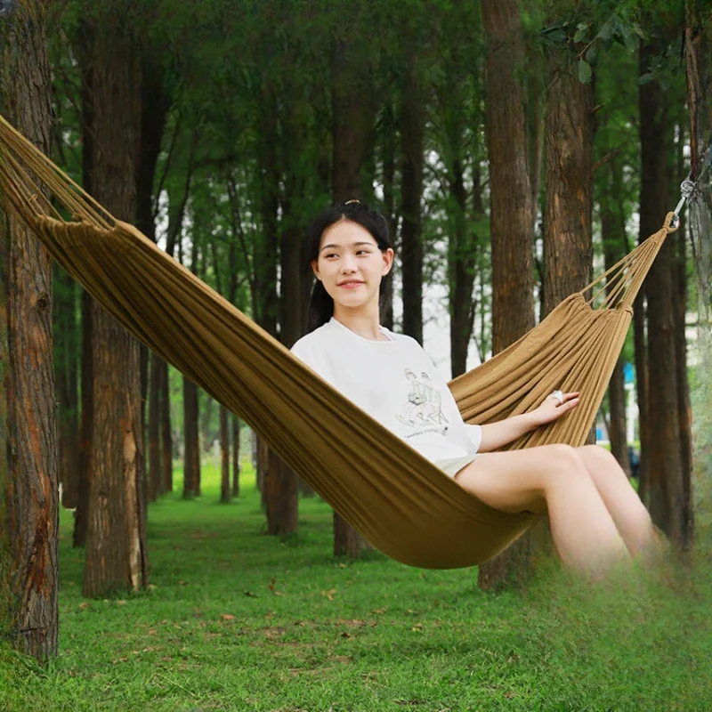 

Garden Camping Hammocks Lounge Hanging Sun Loungers Adult Hammocks Sleeping Portable Folding Rede De Descanso Outdoor Furniture