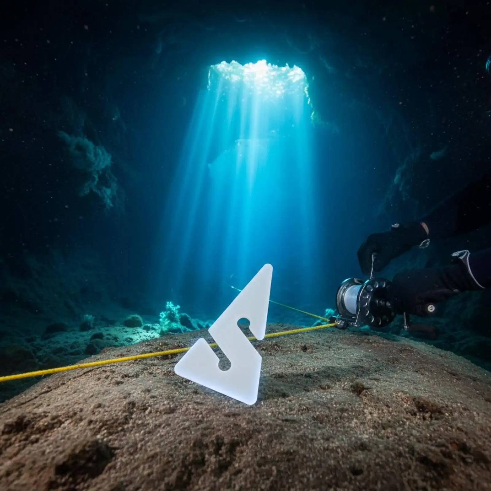 Diving Line Direction Marker ABS Plastic Arrow for Cave Diving Technical Diving Navigation Tool High Visibility Underwater