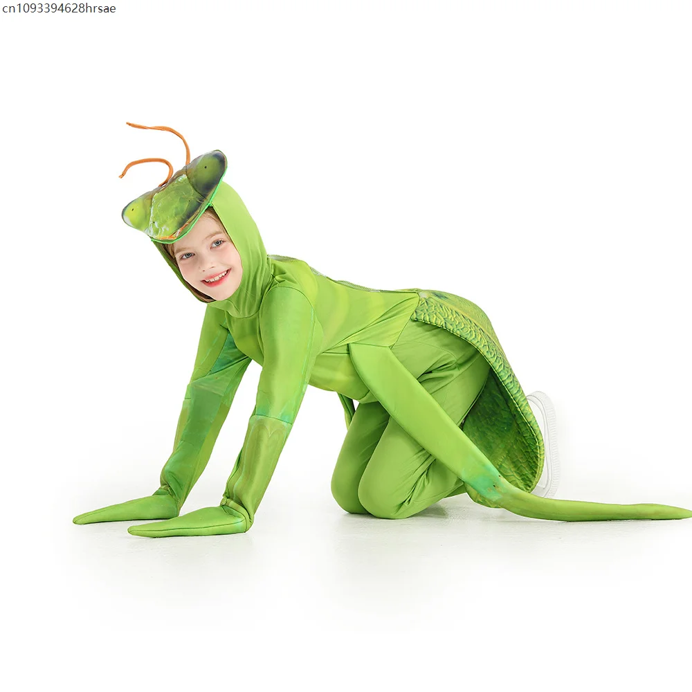 

Kids Insect Bug Fancy Dress Halloween Cosplay Praying Mantis Costume for Child