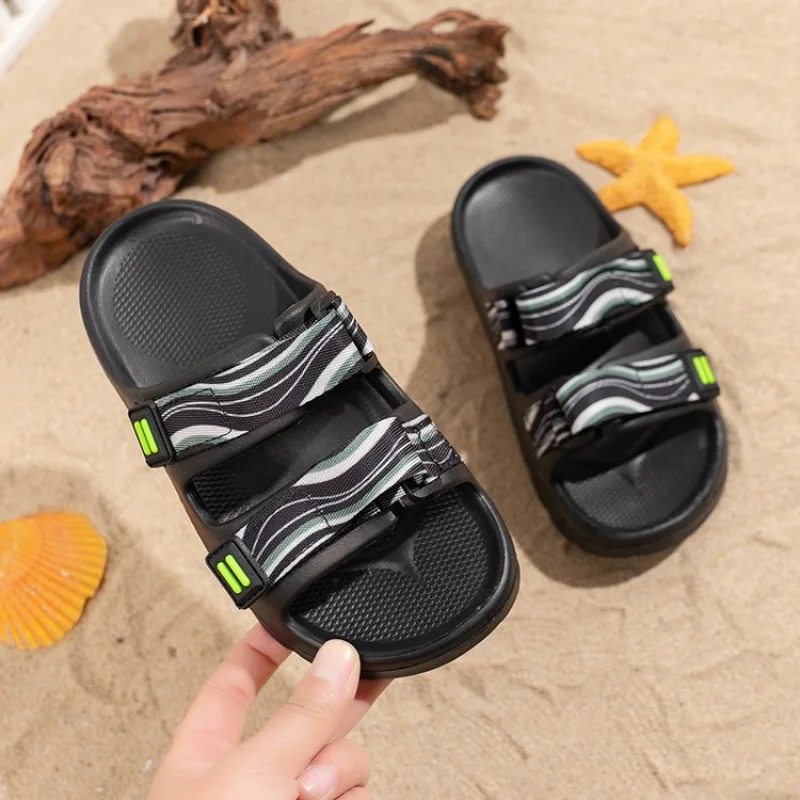 Summer Kids Sandals Garden Shoes Boys Girls Slides Slippers Outdoor Children Beach Swimming Pool Sandals Non-slip Water Shoes