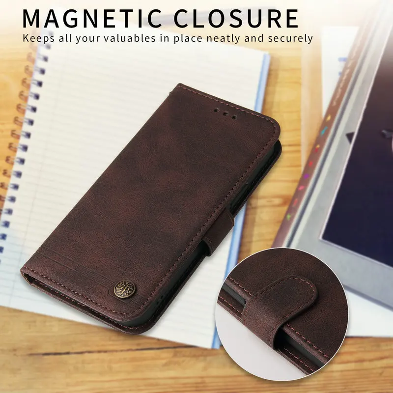 For Realme C61 C63 C65 C67 4G 5G 2024 Premium Luxury Case Leather Book Funda Realmi C55 C53 C51 C35 C31 C21Y C25 C 67 Flip Cover