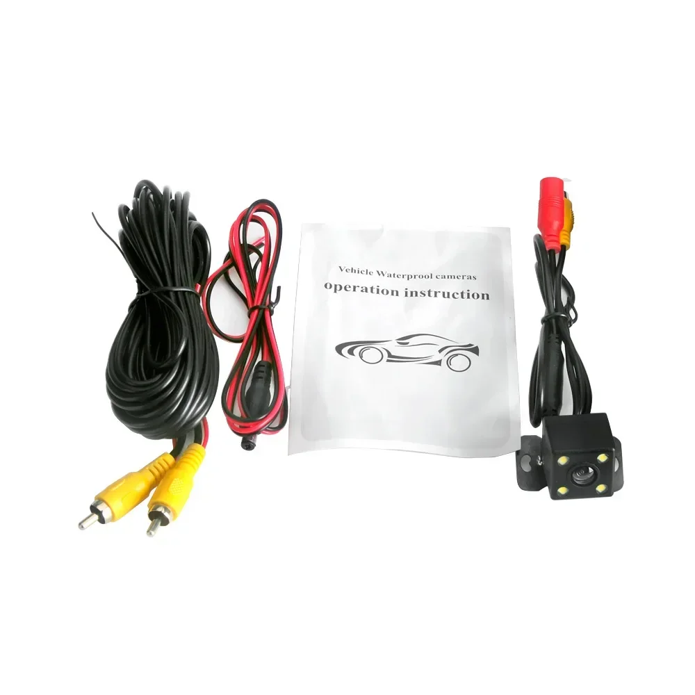 12V car LED high-definition night vision reversing rear view camera car visual camera with scale