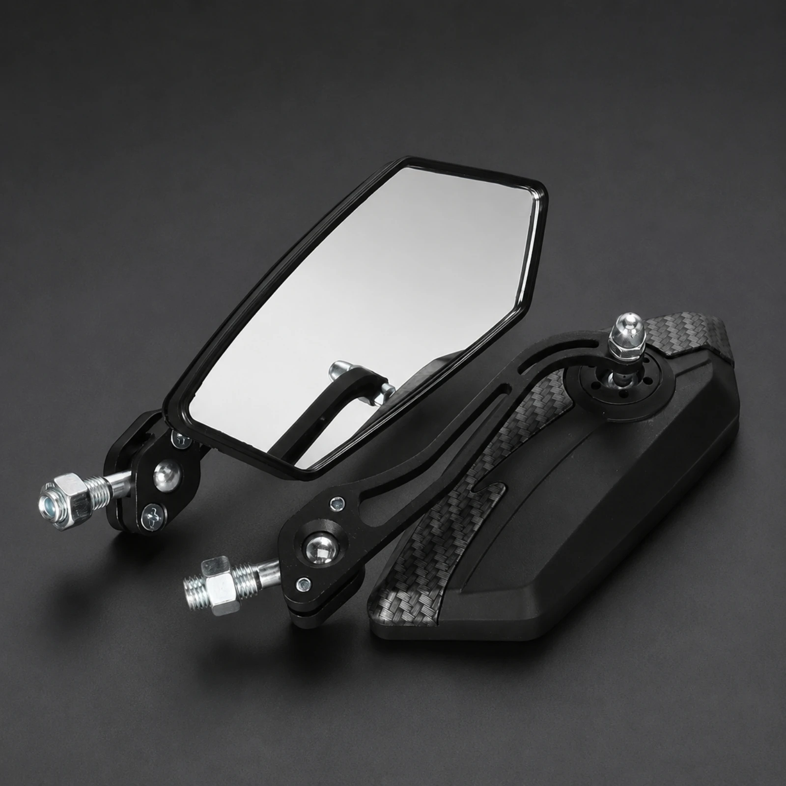 Motorcycle Rearview Mirror Easy Installation Adjustable Motorcycle Rearview Mirror Scooter Mirrors Angular