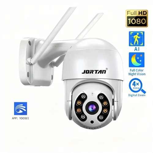 Imagen 2 del producto Cámaras de seguridad Wifi externas de 2MP, inalámbricas, 360, vigilancia inteligente, vídeo Ip, domo, impermeable, ONVIF, PTZ, Monitor de cámara