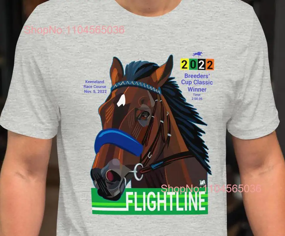 Flightline-Copa clásica de cristas de caballos, ganador 2022, ropa para entusiastas de las carreras, la mejor camiseta de caballito de carreras del mundo, caballos