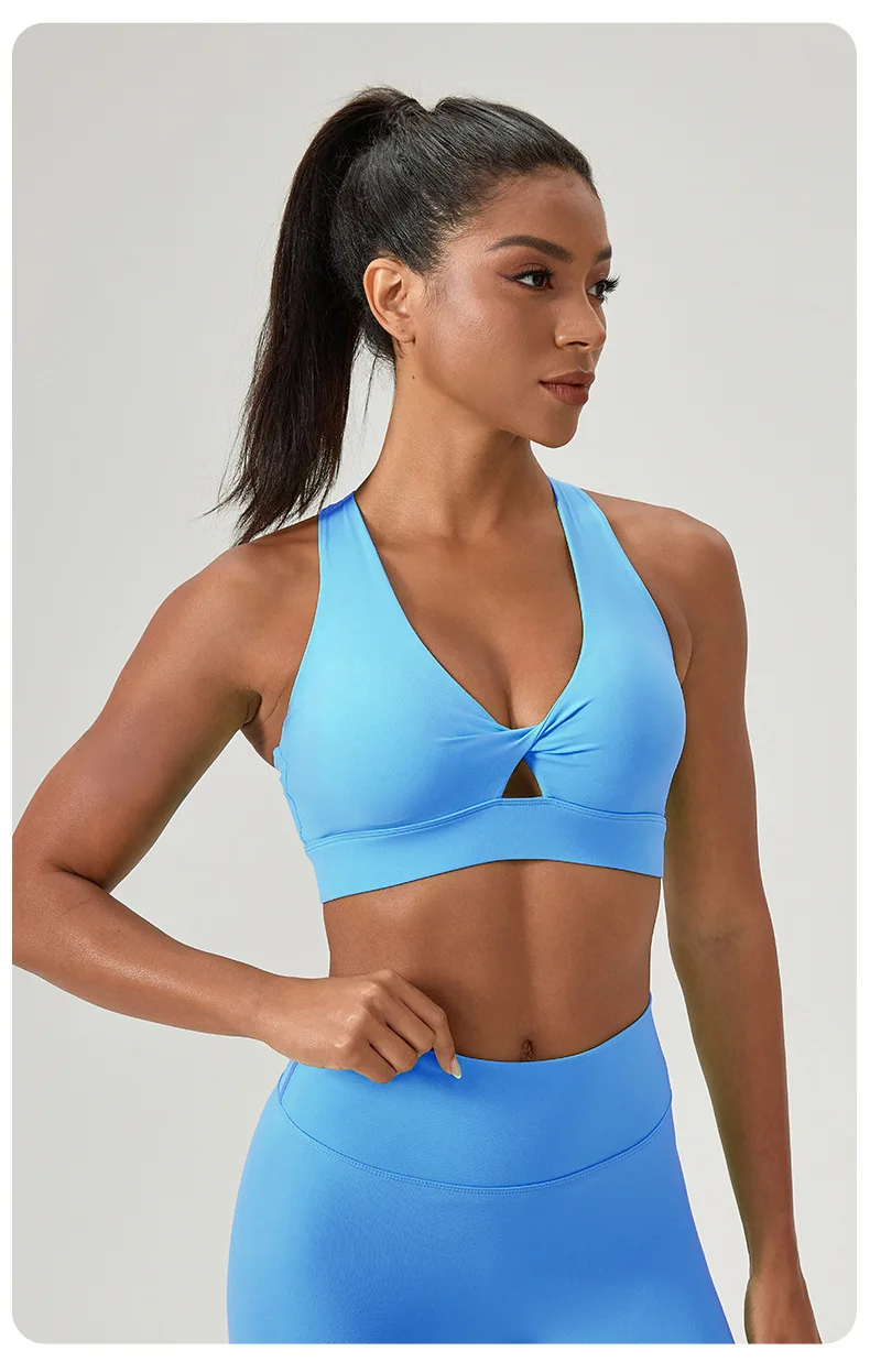 Zwei Stücke Fitness Yoga Set Frauen Einfarbig Sommer Gym Anzug Atmungsaktiv Schnell Trocknend Kurze Sportswear Workout Kleidung – Detail 9