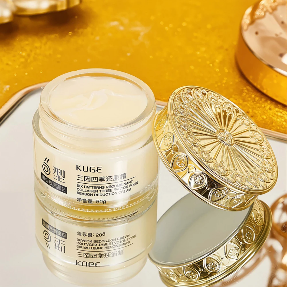 Six Type Recombinant Collagen Three Factor Four Season Reduction Cream Reduce Fine Lines Face Cream Tighten Facial Contours 50g