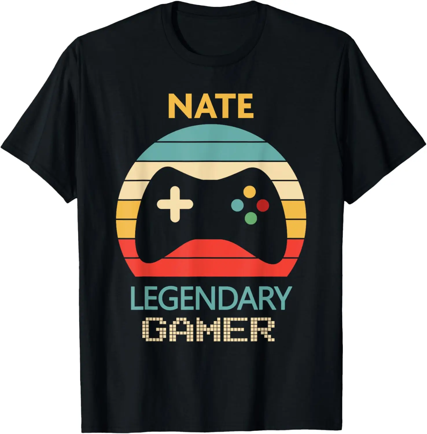 

Nate Name Gift - Personalized Legendary Gamer T-Shirt