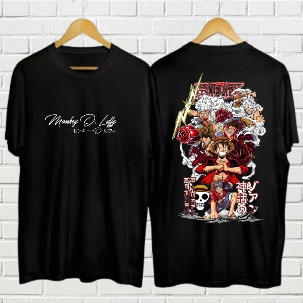 

One Piece Japanese Anime Print Men's Cotton T-shirt Streetwear 2026 Summer Round Neck Tops Unisex Women Clothes Tee Overside