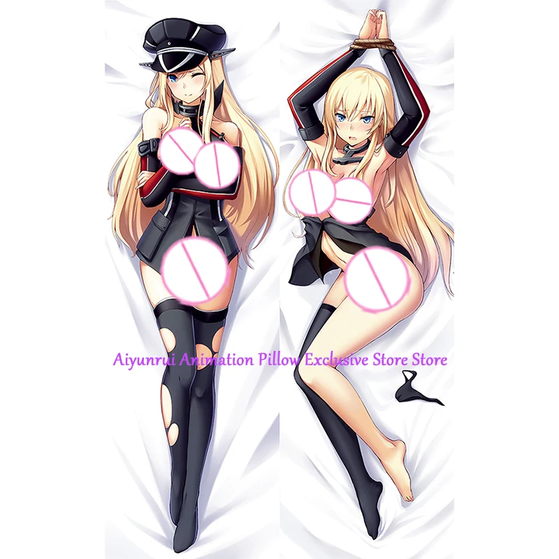 Anime Pillow Cover Dakimakura Bismarck Double-Sided Print Life-Size Body Pillows Cover Adult Case Bedding Gifts