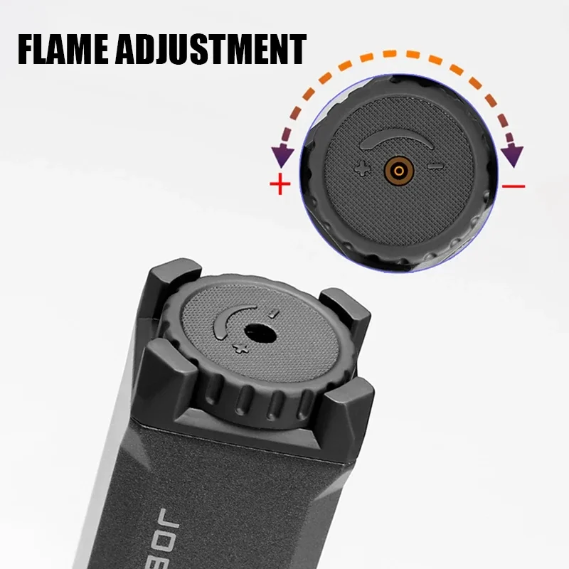 JOBON New Outdoor Barbecue High Power Flame Jet Metal Windproof High Temperature Inflatable Butane Gas Camping Lighter