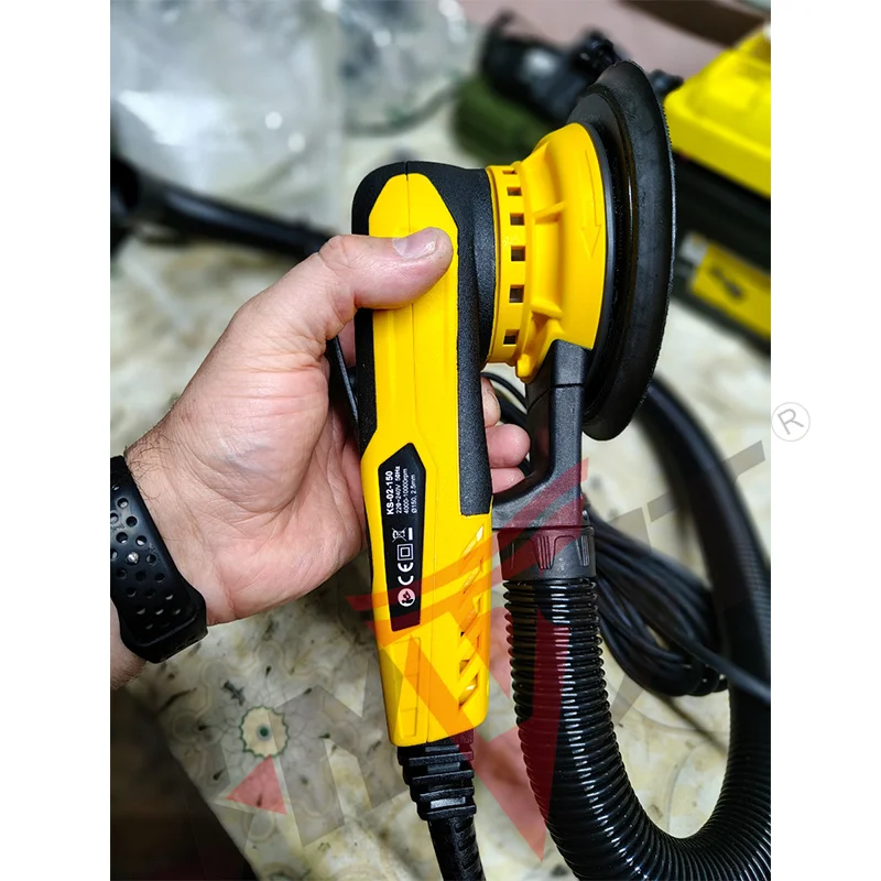 HYVST 6 "5.0mm/2.5mm Levigatrice orbitale elettrica casuale senza spazzole per autoveicoli multifunzione Levigatrice per auto a velocità variabile