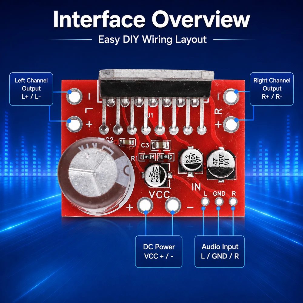 TDA7379 CD7379 38W+38W HiFi Stereo Power Amplifier Board DC 12V Dual Channel Audio Amp DIY Module