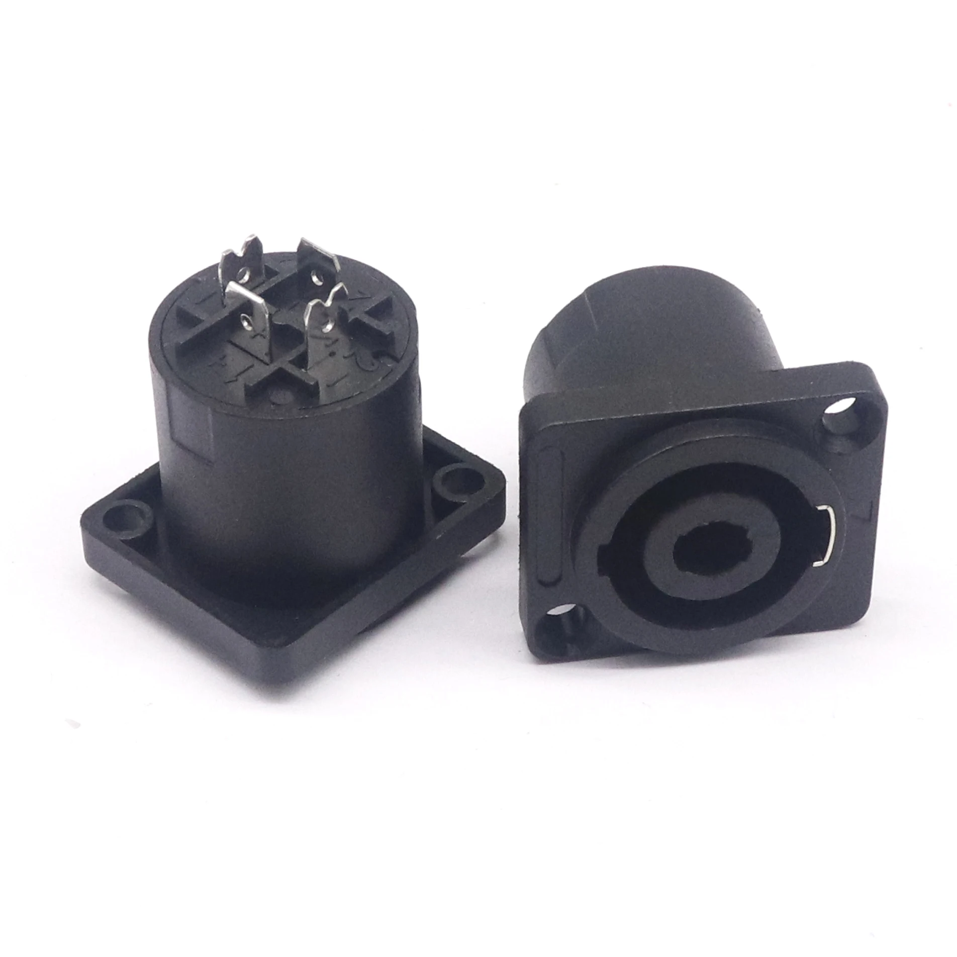 Panel Mount Board Connector 4 Poles  Female Jack Socket  Audio Video Cable Wire Adapter insert