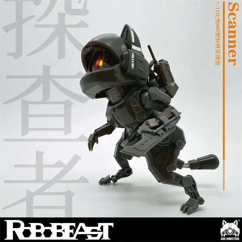 In Stock！Robobeast Model Scanner Neko Cat Robot 1/12 Assembling Mecha Model Action Figure Collectible Gift Toys