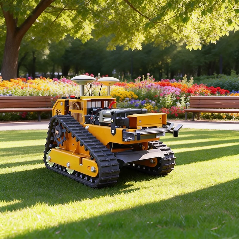 

Customized industrial-grade lawn mower, remote-controlled cordless electric lawn mower for farms flail mower