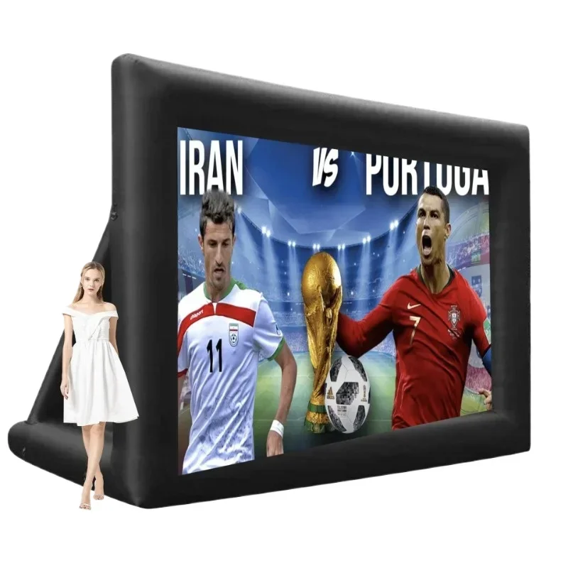 Inflatable Projection Screen Folding Inflatable Projection Movie Projection Screen for Large Outdoor Activities Convenient