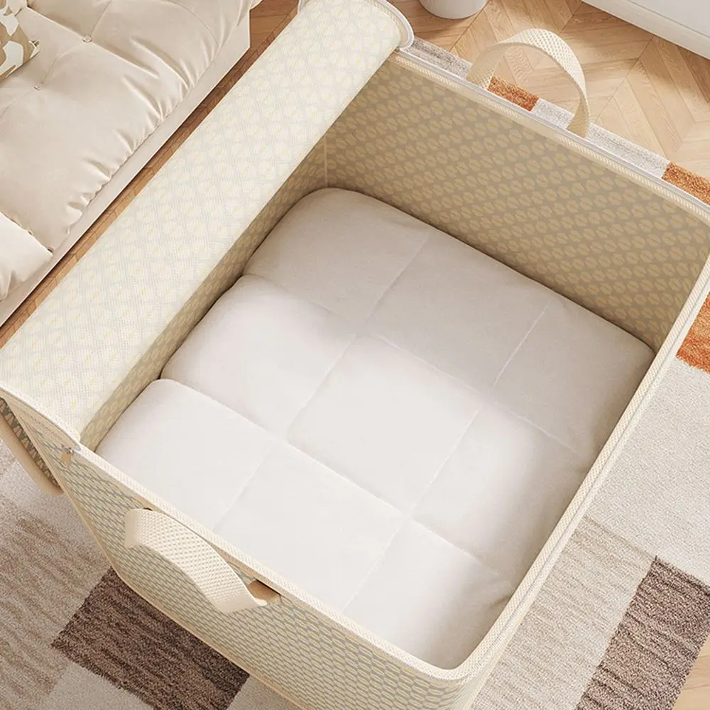 with Handle Clothes Storage Bins Clothes Organizer Large Capacity Quilt Storage Bag Foldable Dust-Proof Closet Storage Box