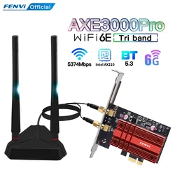 Wi-Fi 6E Intel AX210, двухдиапазонный PCIe Беспроводной Wi-Fi сетевой адаптер 2,4G/5G/6 ГГц 2400M, Wi-Fi карта для Bluetooth5.3 PCI Express Wlan