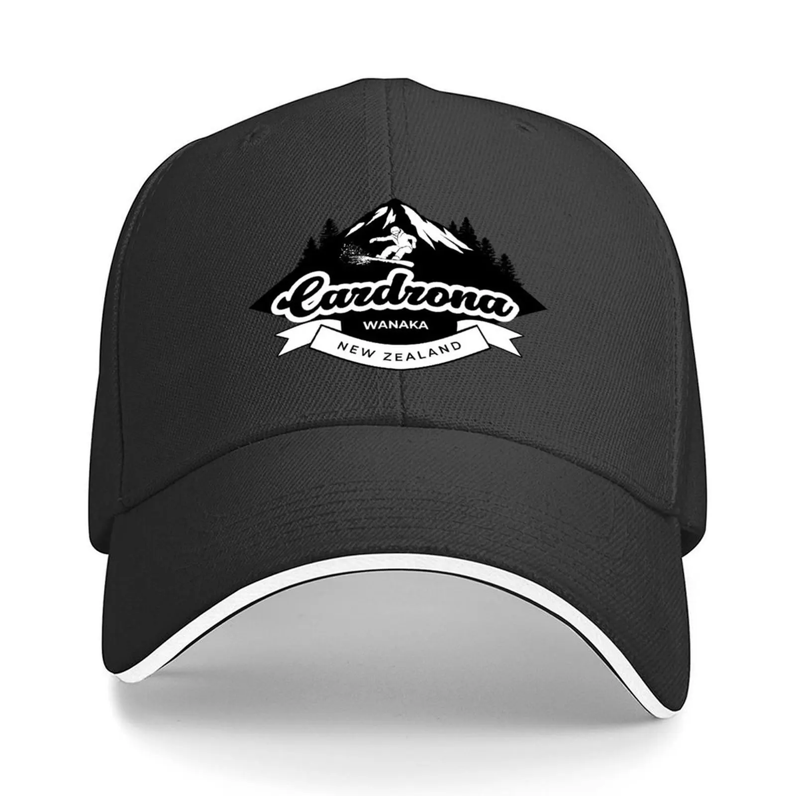 

Бейсбольная кепка Cardrona, Wanaka, Новая Зеландия, шляпа-дерби, роскошная кепка, вечерняя шляпа, модные шапки для мужчин и женщин