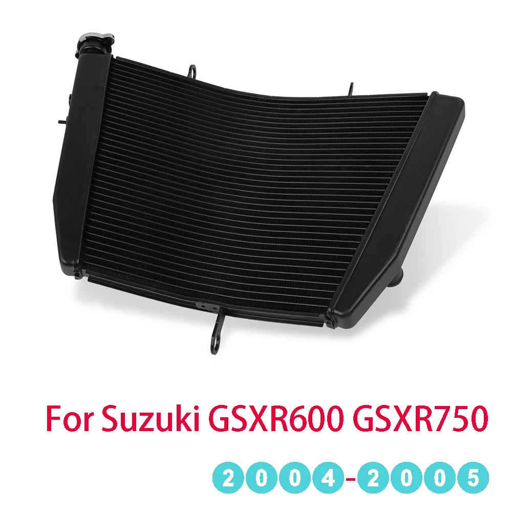 For Suzuki GSXR750 GSXR600 GSX-R GSXR 750 600 K4 K5 2004-2005 Motorcycle Aluminum Engine Radiator Cooler Cooling Water Tank