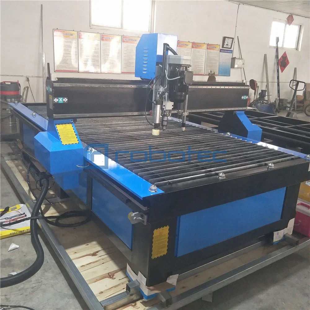 Robotec 1500x3000mm plasma cutting machine cnc plasma cutter 1325 plasma/best price of plasma in china /cnc plasma cutting table