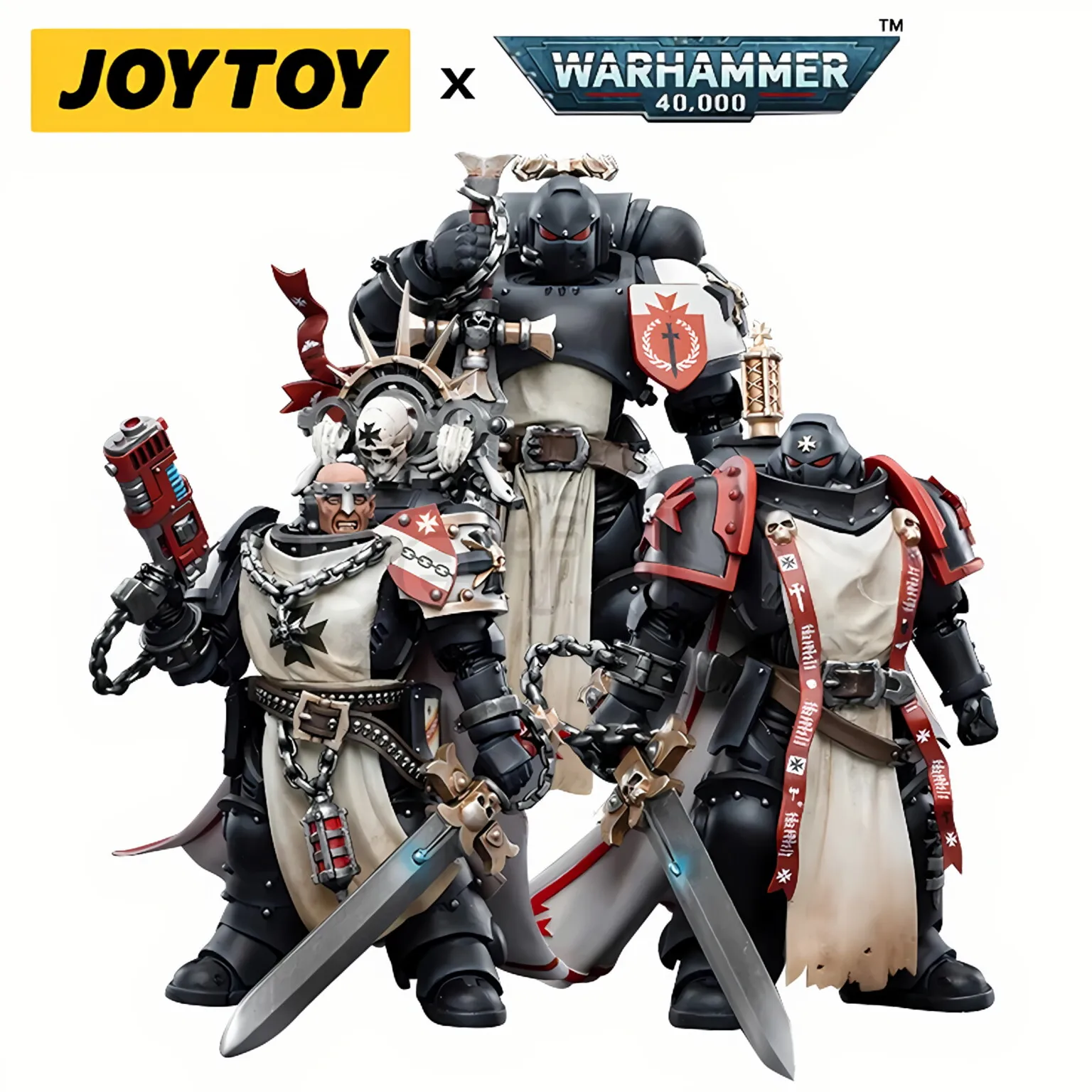 

1/18 JOYTOY Action Figure 40K Black Templar Figure And Mechas Anime Model Toy