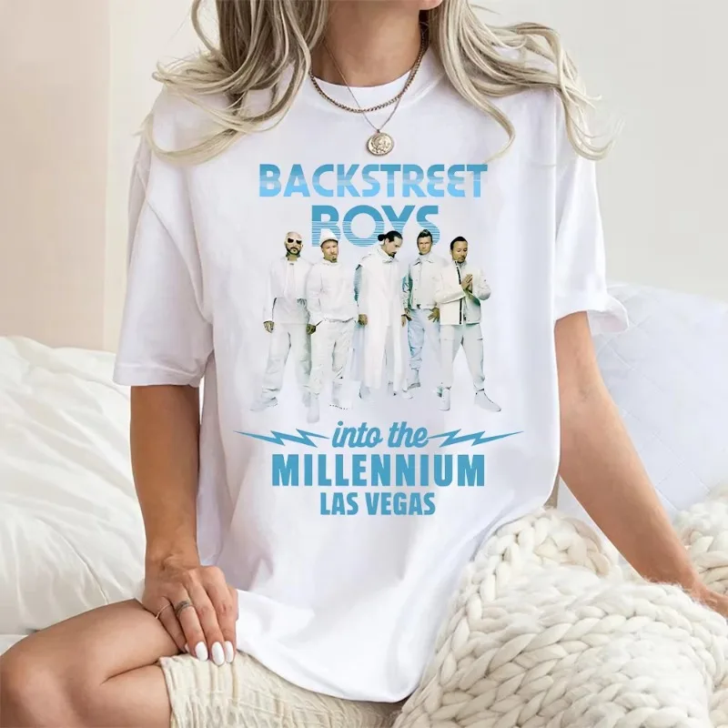 Backstreet meninos camisetas y2k diversão casual algodão roupas presente no milennio vintage topos feminino masculino streetwear t