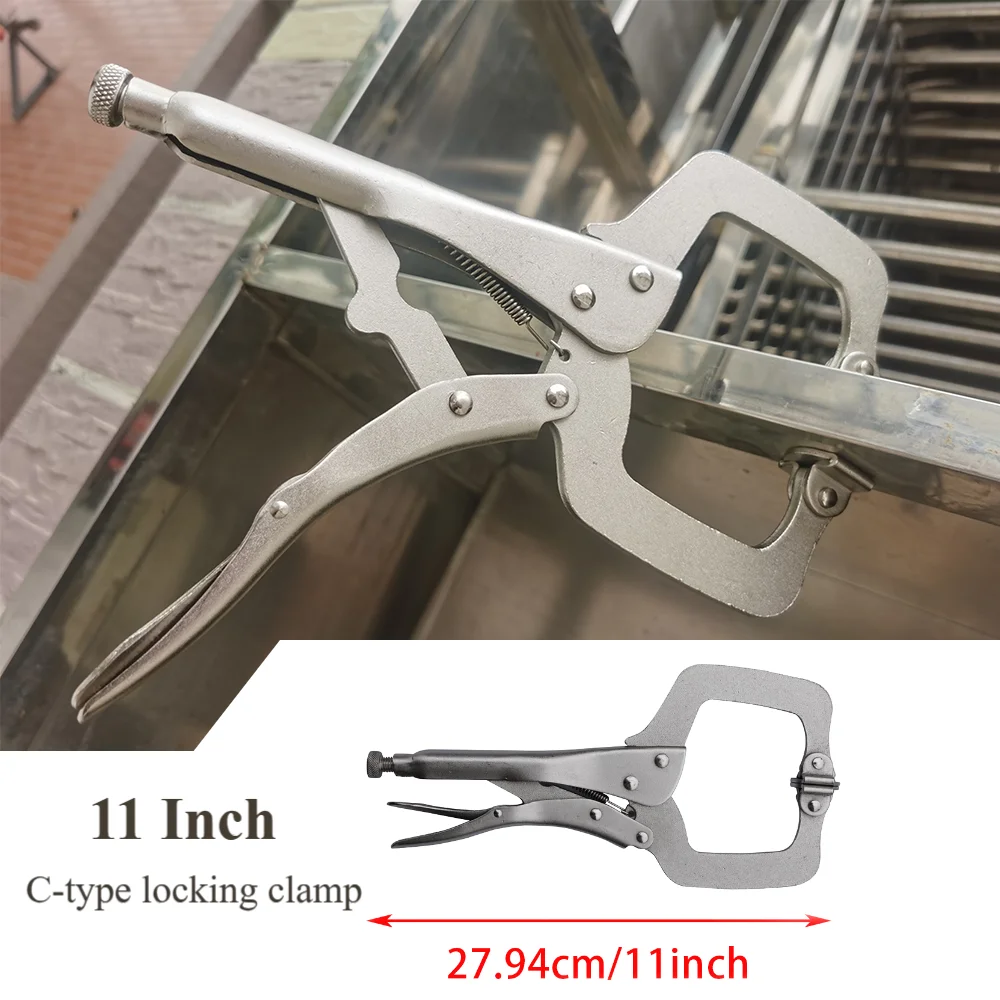 

11-дюймовые плоскогубцы C Camp с фиксатором, сверхмощные плоскогубцы с поворотными подушечками, плоскогубцы для сварочных тисков для деревообработки